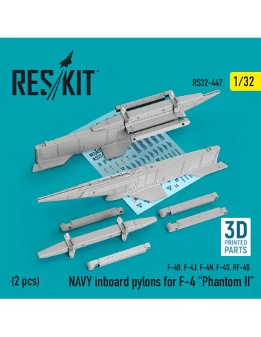 NAVY inboard pylons for F-4 Phantom II (2 pcs) (F-4B, F-4J, F-4N, F...