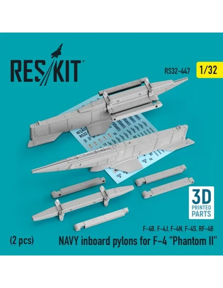 NAVY inboard pylons for F-4 Phantom II (2 pcs) (F-4B, F-4J, F-4N, F...
