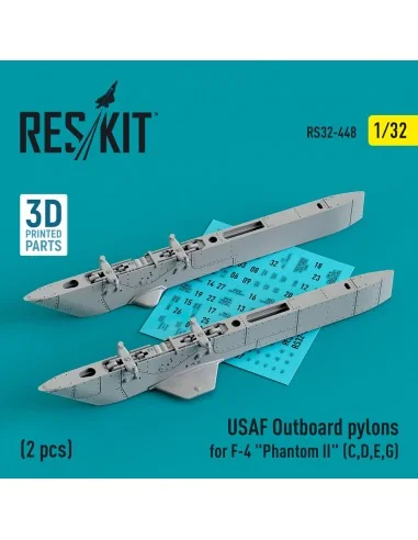 USAF Outboard pylons for F-4 Phantom II (C, D, E, G) (2 pcs) (3D Pr...