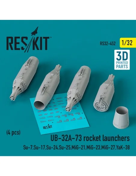 UB-32A-73 rocket launchers (4 pcs) (Su-7, Su-17, Su-24, Su-25, MiG-...