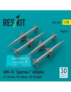 [NO_DESC] AIM-7A Sparrow I missiles (4 pcs) (F-3 Demon, F7U Cutlass...
