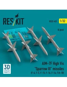 AIM-7F High Vis Sparrow III missiles (4 pcs) (F-4, F-5, F-15, F-16,...