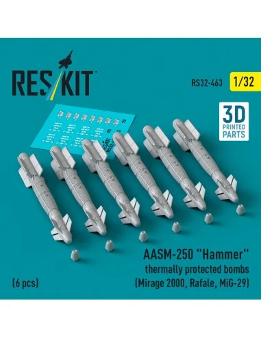 AASM-250 Hammer thermally protected bombs (6 pcs) (Mirage 2000, Raf...