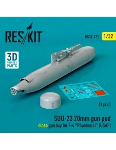 SUU-23 20mm gun pod (close gun bay) for F-4 Phantom II (USAF) (1 pc...