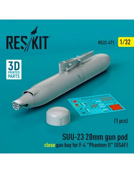 SUU-23 20mm gun pod (close gun bay) for F-4 Phantom II (USAF) (1 pc...