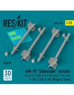 AIM-9B Sidewinder missiles (4 pcs) (A-4, A-7, F-4D1, F-4, F-8, F-3H...