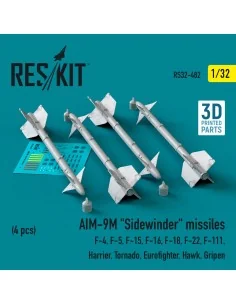 AIM-9M Sidewinder missiles (4 pcs) (F-4, F-5, F-15, F-16, F-18, F-2...