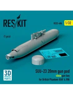 SUU-23 20mm gun pod (close gun bay) for British Phantom (RAF & RN) ...