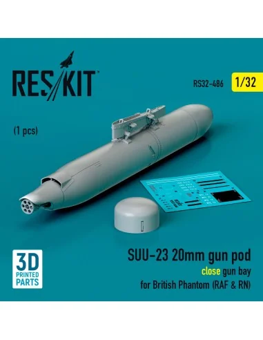 SUU-23 20mm gun pod (close gun bay) for British Phantom (RAF & RN) ...