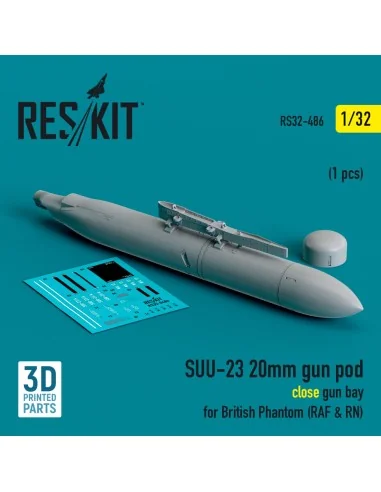 SUU-23 20mm gun pod (close gun bay) for British Phantom (RAF & RN) ...