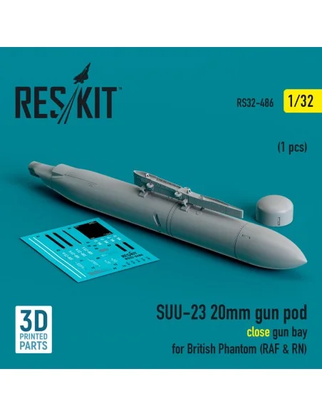 SUU-23 20mm gun pod (close gun bay) for British Phantom (RAF & RN) ...