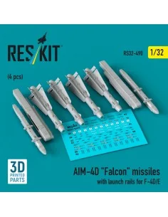 [NO_DESC] AIM-4D Falcon missiles with launch rails for F-4D/E (4 pc...