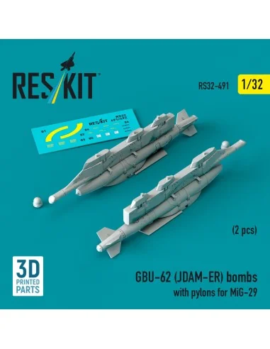 [NO_DESC] GBU-62 (JDAM-ER) bombs with pylons for MiG-29 (2 pcs) (3D...
