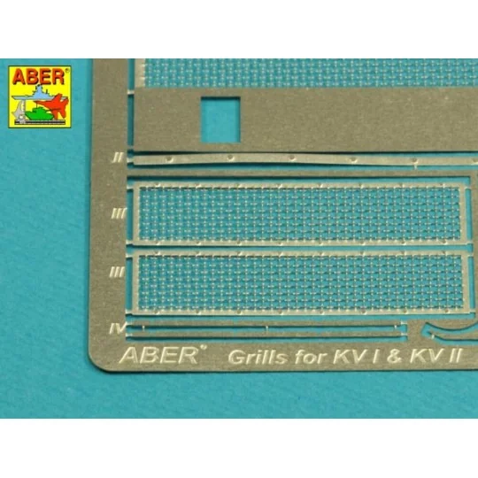 Grilles for KV I &KV II, 1/35 - Aber Models 35G39 Grilles for KV I &KV II, 1/35 - Aber Models 35G39