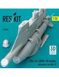 GBU-62 (JDAM-ER) bombs with pylons for MiG-29 (2 pcs) (3D Printed),... 2