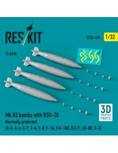 Mk.83 bombs with BSU-35 thermally protected (4 pcs) (A-4, A-6, A-7,...