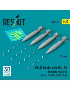 Mk.83 bombs with BSU-85 thermally protected (4 pcs) (F-14, F/A-18, ...