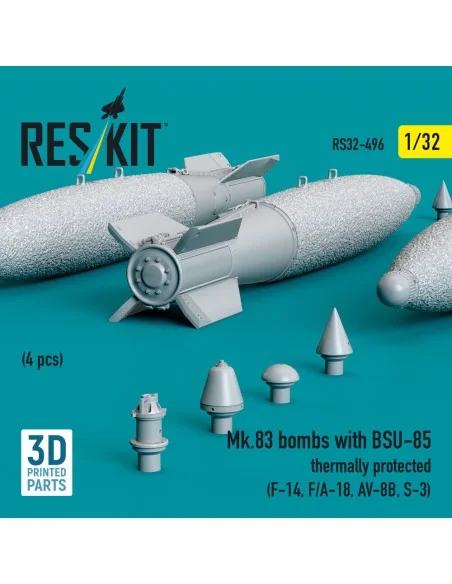 Mk.83 bombs with BSU-85 thermally protected (4 pcs) (F-14, F/A-18, ...