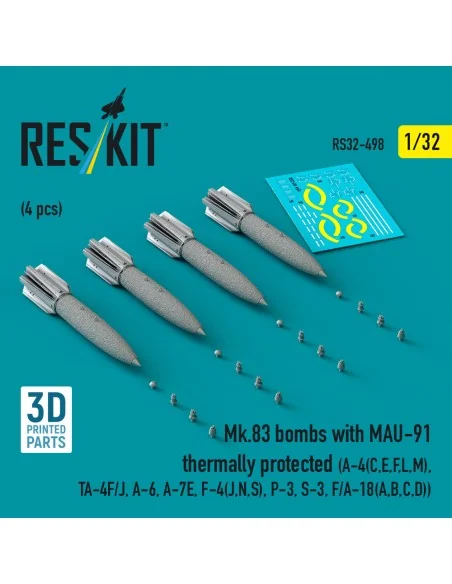 Mk.83 bombs with MAU-91 thermally protected (4 pcs) (A-4(C, E, F, L...