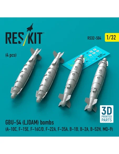 GBU-54 (LJDAM) bombs (4 pcs) (A-10C, F-15E, F-16C/D, F-22A, F-35A, ...