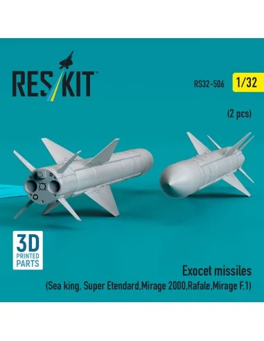 Exocet missiles (2 pcs) (Sea King, Super Etendard, Mirage 2000, Raf...