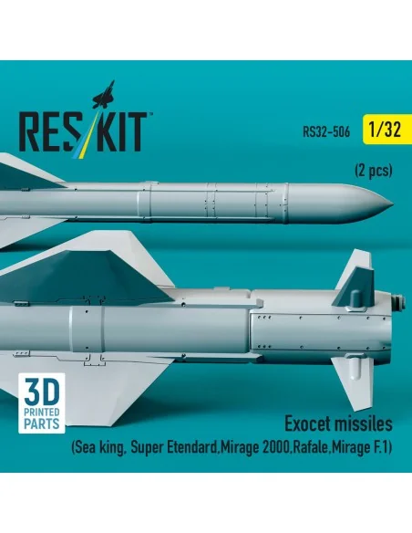 Exocet missiles (2 pcs) (Sea King, Super Etendard, Mirage 2000, Raf...