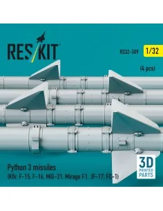 Python 3 missiles (4 pcs) (Kfir, F-15, F-16, MiG-21, Mirage F.1, JF... 2
