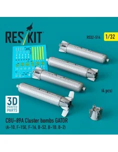 CBU-89A cluster bombs GATOR (4 pcs) (A-10, F-15E, F-16, B-52, B-1B,...