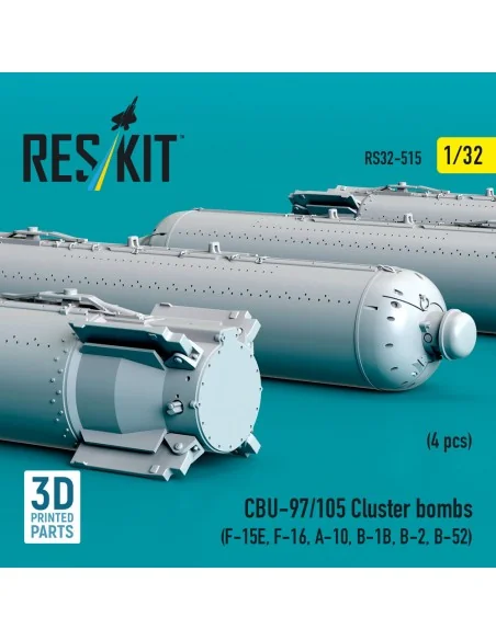 CBU-97/105 cluster bombs (4 pcs) (F-15E, F-16, A-10, B-1B, B-2, B-5...