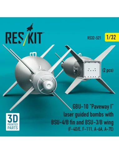 GBU-10 Paveway I laser guided bombs with BSU-4/B fin and BSU-3/B wi...