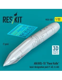 AN/AVQ-10 Pave Knife laser designation pod (1 pcs) (F-4D, A-6A) (3D...