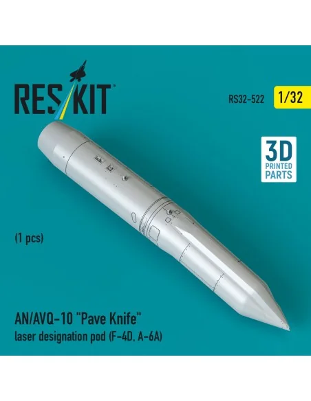 AN/AVQ-10 Pave Knife laser designation pod (1 pcs) (F-4D, A-6A) (3D...