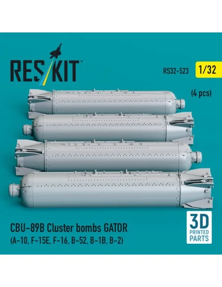 CBU-89B cluster bombs GATOR (4 pcs) (A-10, F-15E, F-16, B-52, B-1B,...
