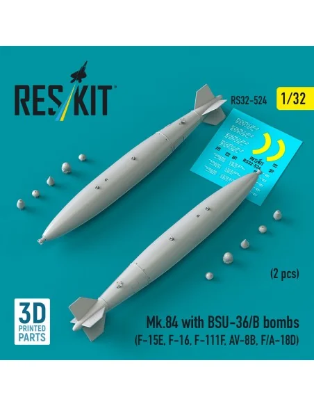 Mk.84 with BSU-36/B bombs (2 pcs) (F-15E, F-16, F-111F, AV-8B, F/A-...