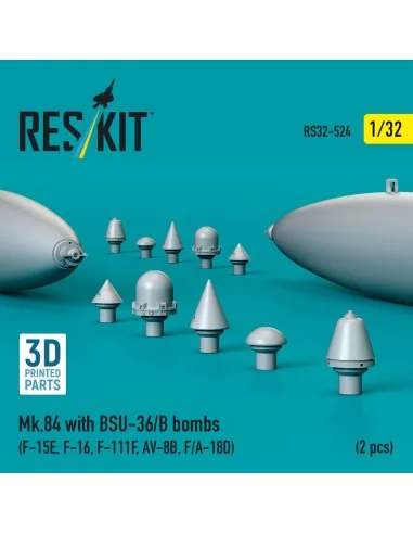 Mk.84 with BSU-36/B bombs (2 pcs) (F-15E, F-16, F-111F, AV-8B, F/A-...