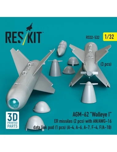 AGM-62 Walleye I ER missiles (2 pcs) with AN/AWG-16 data link pod (...