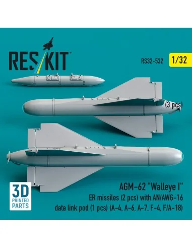 AGM-62 Walleye I ER missiles (2 pcs) with AN/AWG-16 data link pod (...