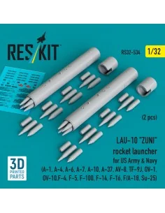 LAU-10 ZUNI rocket launcher for US Army & Navy (2 pcs) (A-1, A-4, A...