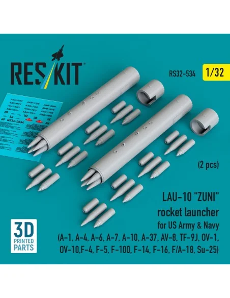 LAU-10 ZUNI rocket launcher for US Army & Navy (2 pcs) (A-1, A-4, A...