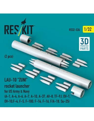 LAU-10 ZUNI rocket launcher for US Army & Navy (2 pcs) (A-1, A-4, A...