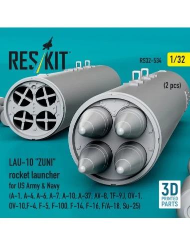 LAU-10 ZUNI rocket launcher for US Army & Navy (2 pcs) (A-1, A-4, A...