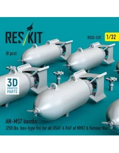 AN-M57 bombs (250 lbs, box-type fin) for all USAF & RAF of WW2 & Ko... 2