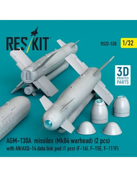 AGM-130A missiles (Mk84 warhead) (2 pcs) with AN/AXQ-14 data link p...
