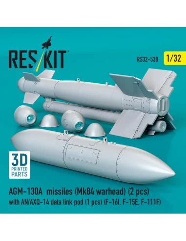 AGM-130A missiles (Mk84 warhead) (2 pcs) with AN/AXQ-14 data link p...