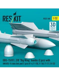 GBU-15(V)1, 2/B Big Wing bombs (2 pcs) with AN/AXQ-14 data link pod... 2