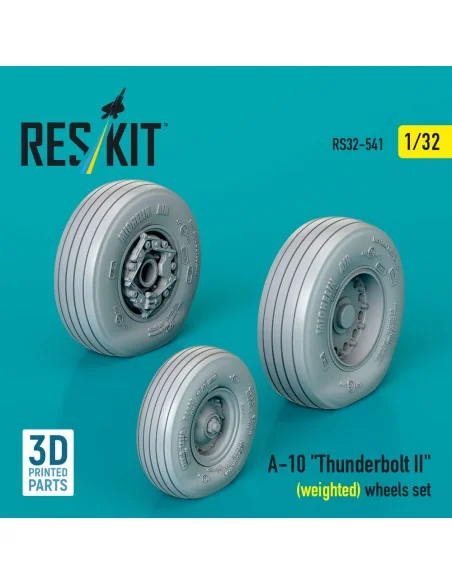 [NO_DESC] A-10 Thunderbolt II (weighted) wheels set (3D Printed), 1...