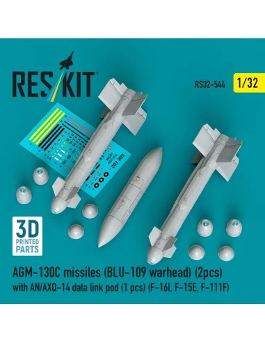 AGM-130C missiles (BLU-109 warhead) (2 pcs) with AN/AXQ-14 data lin...