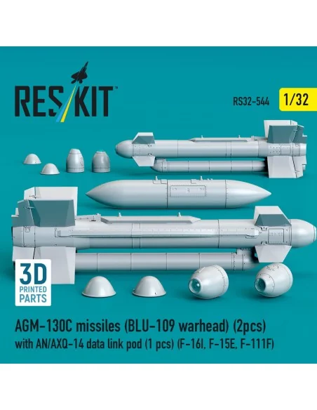 AGM-130C missiles (BLU-109 warhead) (2 pcs) with AN/AXQ-14 data lin...