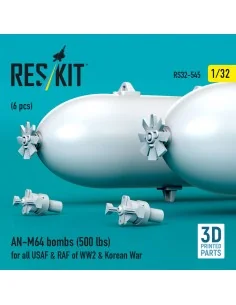 AN-M64 bombs (500 lbs) for all USAF & RAF of WW2 & Korean War (6 pc... 2