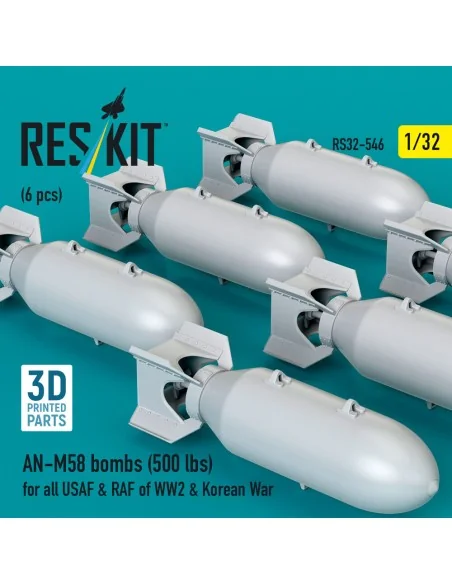 [NO_DESC] AN-M58 bombs (500 lbs) for all USAF & RAF of WW2 & Korean...